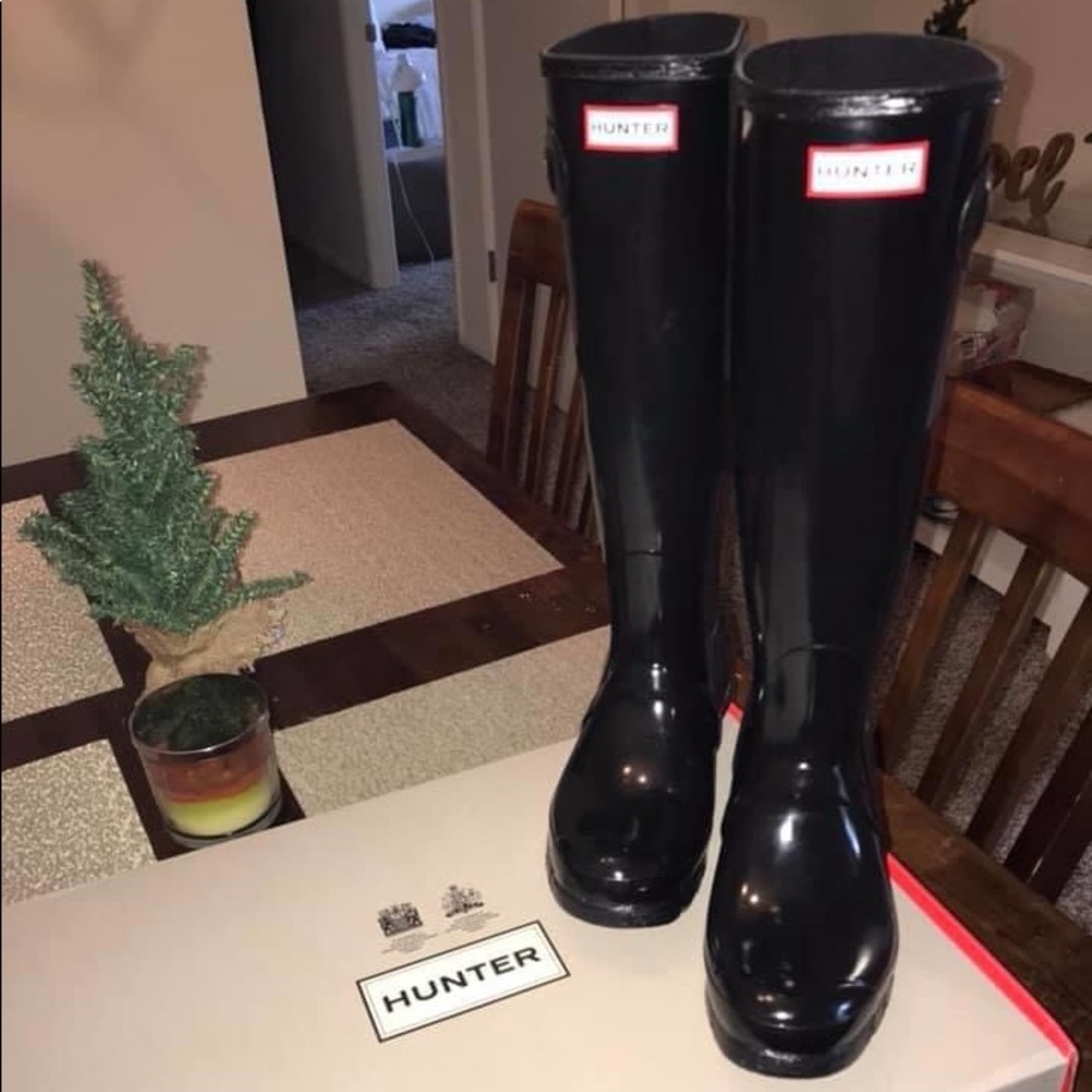 Hunter Original tall gloss Rain Boots